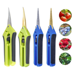 Stainless Steel Garden Scissors Titanium Gardening Hand Pruning