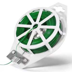 Green 50m 100m Roll Garden Support Twist Tie with Cutter