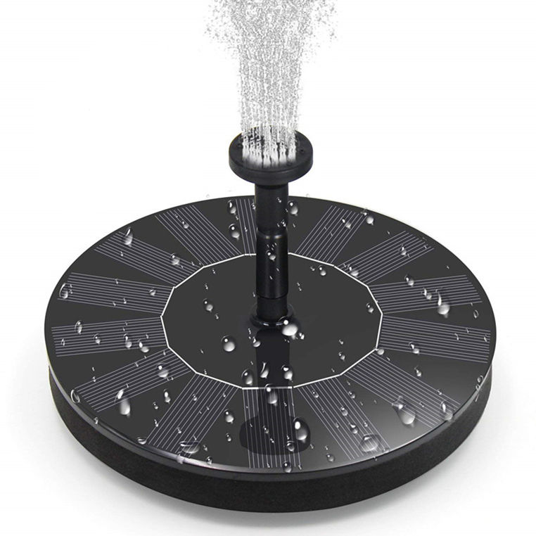 1.4W Solar Powered Circle Garden Water Pump with 6 Nozzle - Image 2