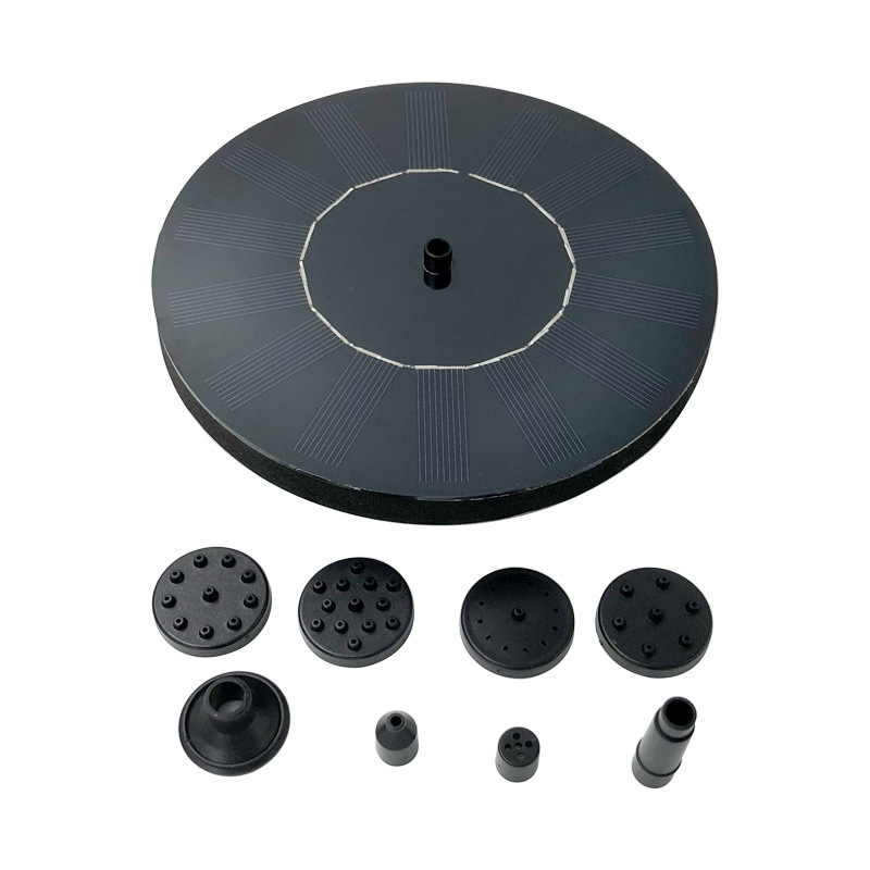 1.4W Solar Powered Circle Garden Water Pump with 6 Nozzle - Image 4