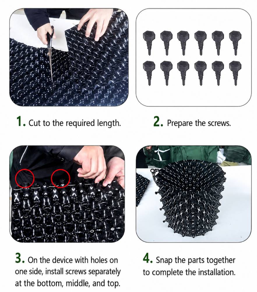How to assemble the root pots