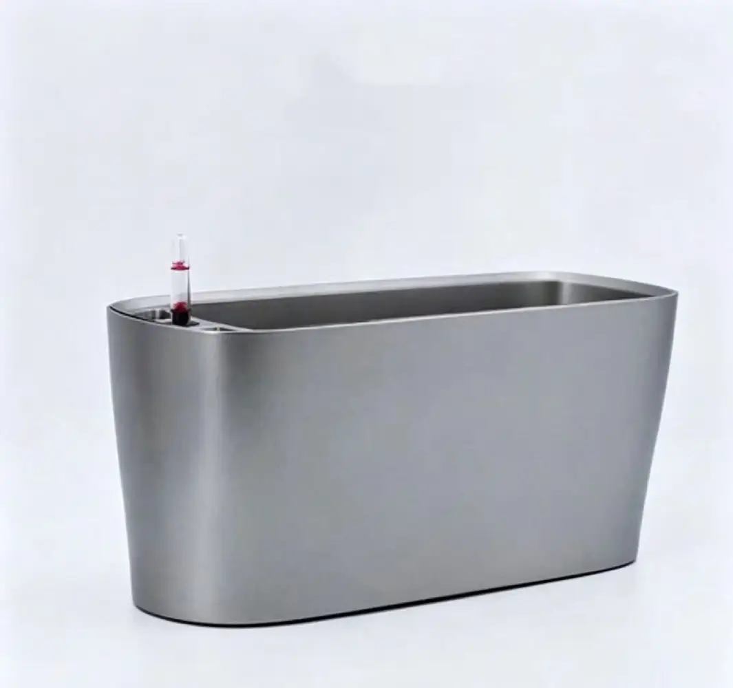 Rectangular Self-Watering Pot Planter For Home - Image 4